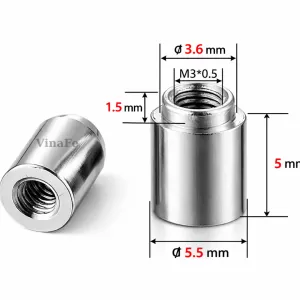 Đai Ốc M3 5.5*5+3.6*1.5